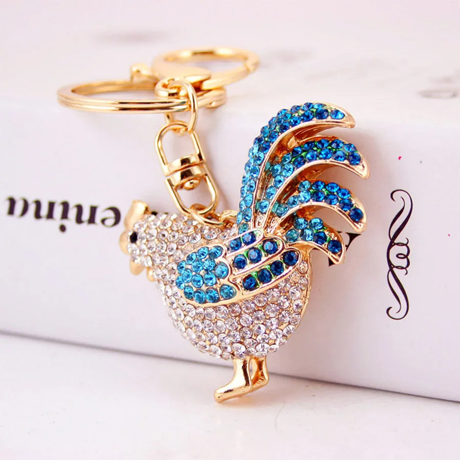 Cute Chicken Alloy Women'S Keychain