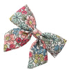 Cute Children’s Cotton Fabric Bow Hair Clip Handmade Plaid Printed Pointed Word Barrette Princess Hairpin