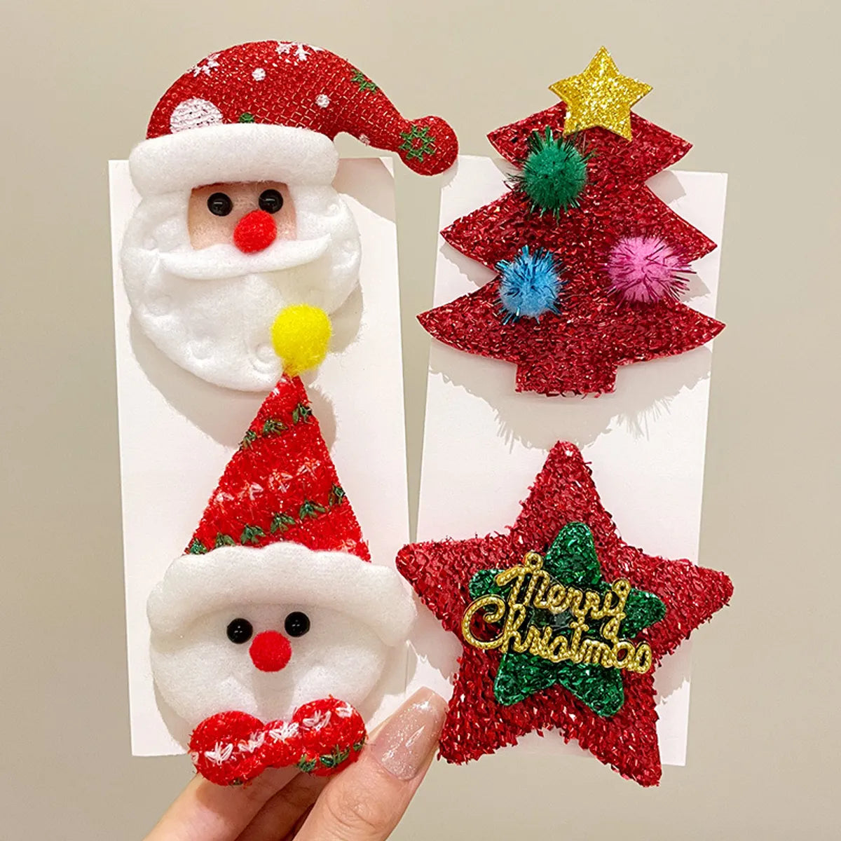 Cute Christmas Christmas Tree Santa Claus Alloy Women'S Brooches