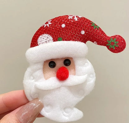 Cute Christmas Christmas Tree Santa Claus Alloy Women'S Brooches