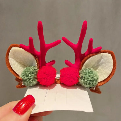 Cute Christmas Hat Alloy Hair Clip