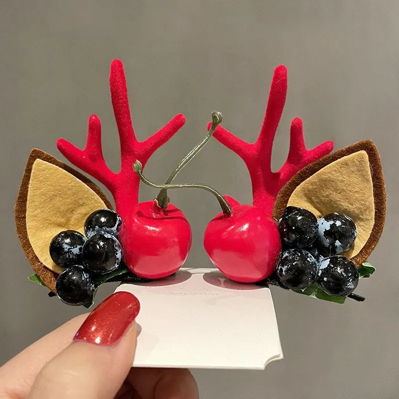 Cute Christmas Hat Alloy Hair Clip