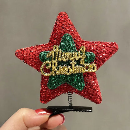 Cute Christmas Hat Alloy Hair Clip