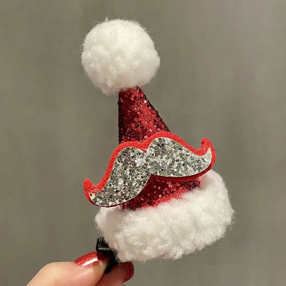 Cute Christmas Hat Alloy Hair Clip