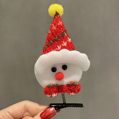 Cute Christmas Hat Alloy Hair Clip