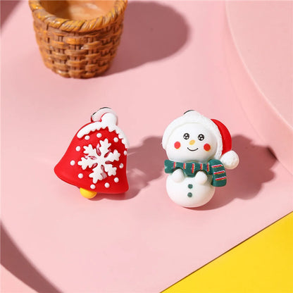 Cute Christmas Hat Resin Kid's Ear Clips 1 Pair