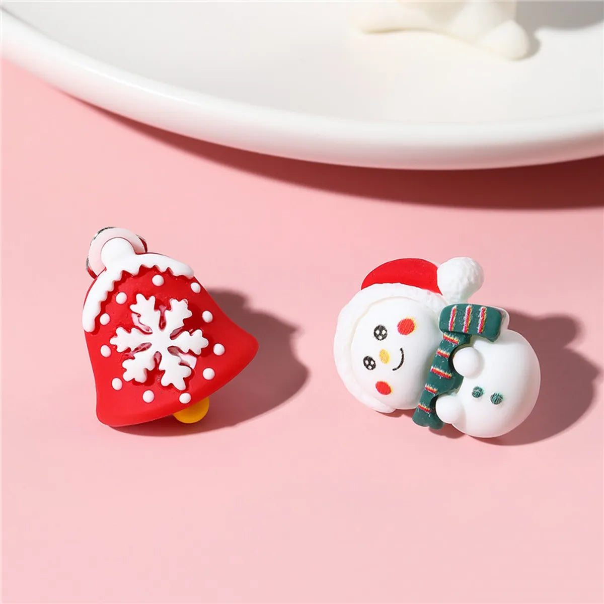 Cute Christmas Hat Resin Kid's Ear Clips 1 Pair