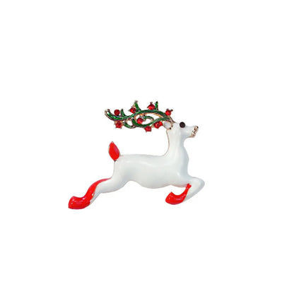 Cute Christmas Hat Santa Claus Elk Alloy Plating Men'S Brooches