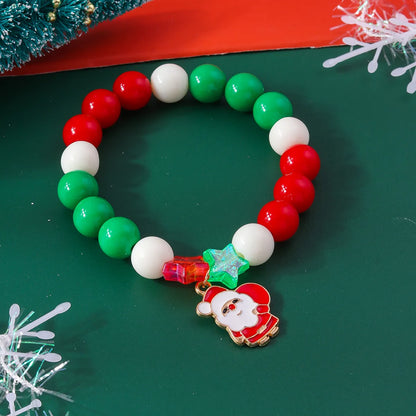 Cute Christmas Streetwear Christmas Hat Christmas Tree Alloy Wholesale Bracelets