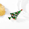 Cute Christmas Tree Alloy Inlay Rhinestones Unisex Brooches