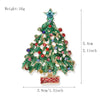 Cute Christmas Tree Brooch Zinc Alloy Oil Painted Diamond Encrusted Holiday Pin For Suit Jackets Festive Decorative Accessory