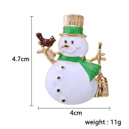 Cute Christmas Tree Santa Claus Bell Alloy Plating Unisex Brooches