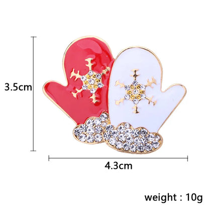 Cute Christmas Tree Santa Claus Bell Alloy Plating Unisex Brooches