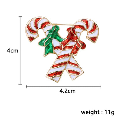 Cute Christmas Tree Santa Claus Bell Alloy Plating Unisex Brooches