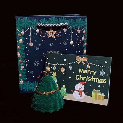 Cute Christmas Tree Santa Claus Snowman Cloth Jewelry Boxes 1 Piece