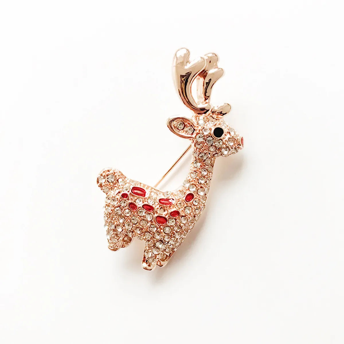 Cute Christmas Tree Snowman Alloy Rhinestone Enamel Women'S Brooches