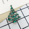 Cute Christmas Tree Snowman Elk Imitation Pearl Alloy Rhinestone Unisex Brooches