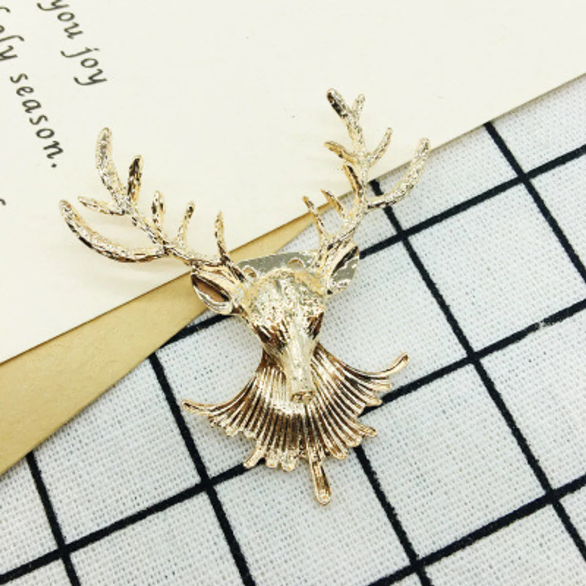 Cute Christmas Tree Snowman Elk Imitation Pearl Alloy Rhinestone Unisex Brooches