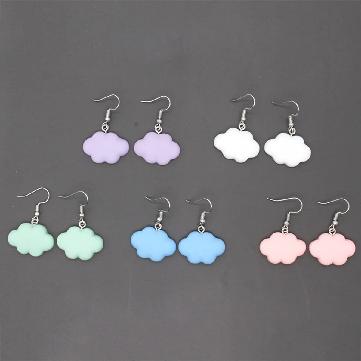 Cute Clouds Alloy Resin Women's Drop Earrings 1 Pair