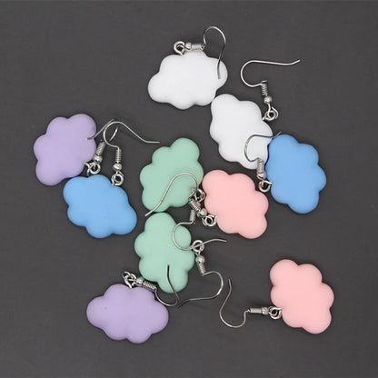 Cute Clouds Alloy Resin Women's Drop Earrings 1 Pair