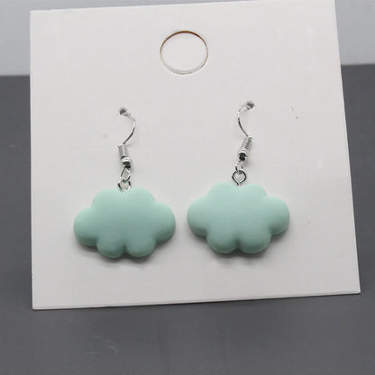 Cute Clouds Alloy Resin Women's Drop Earrings 1 Pair