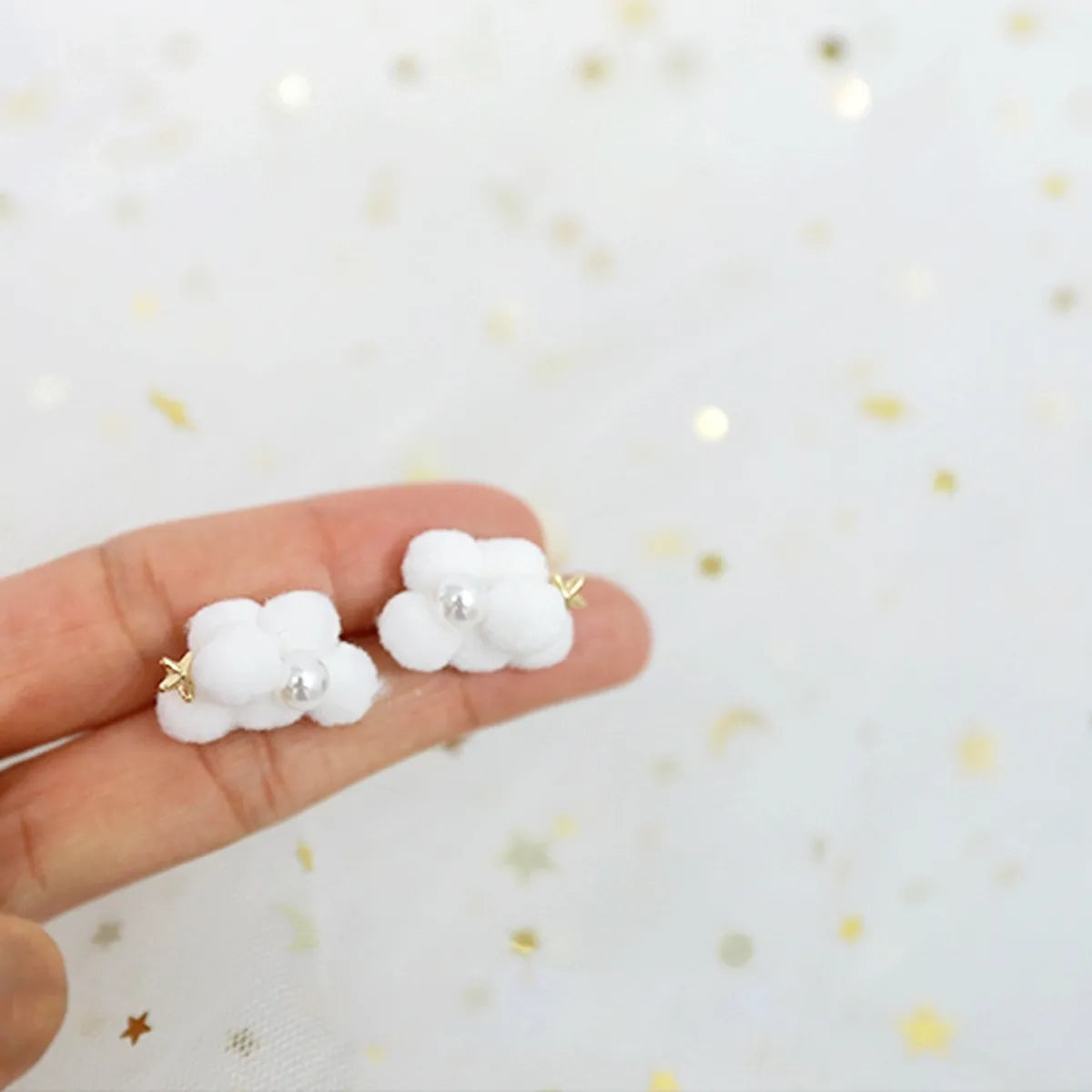 Cute Clouds Iron Copper Asymmetrical Drop Earrings Ear Studs