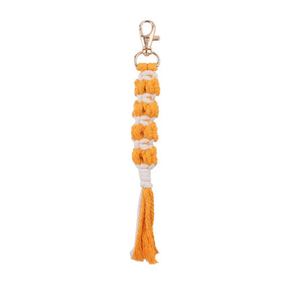 Cute Color Block Cotton Women'S Keychain