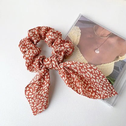 Cute Color Block Plaid Cloth Hair Tie