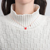 Cute Cow Zodiac Temperaturesensitive Colorchanging Pendant Women's S925 Sterling Silver Clavicle Necklace With Cross Chain And Electroplating Design