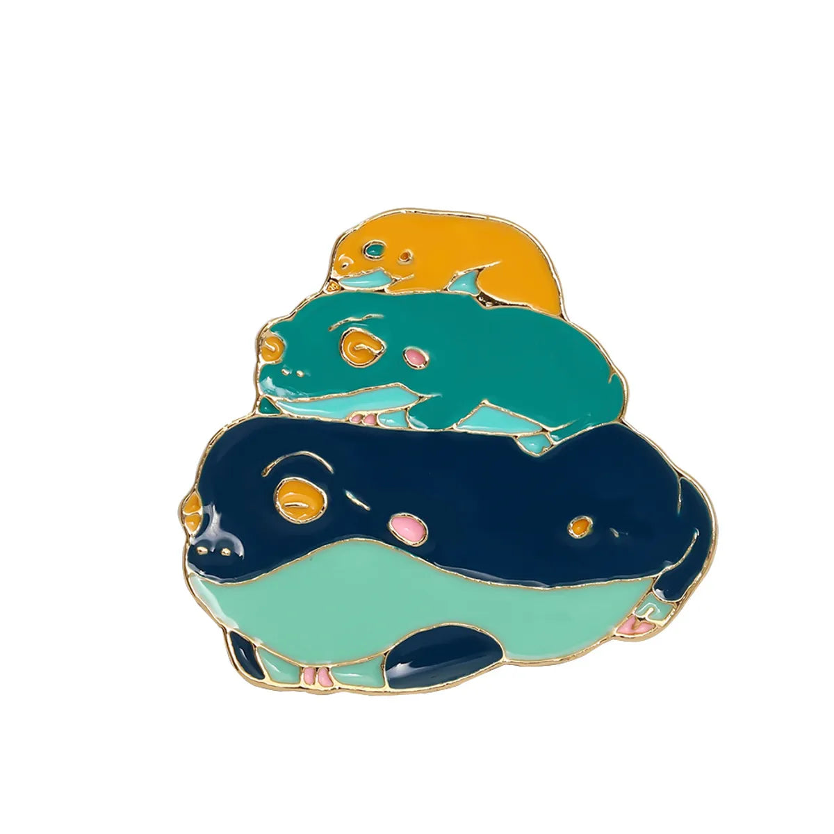 Cute Crab Shark Alloy Enamel Unisex Brooches