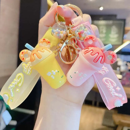 Cute Cup Pvc Keychain