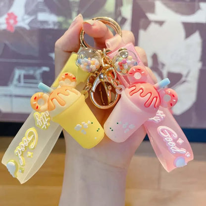 Cute Cup Pvc Keychain