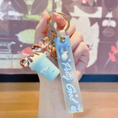 Cute Cup Pvc Keychain