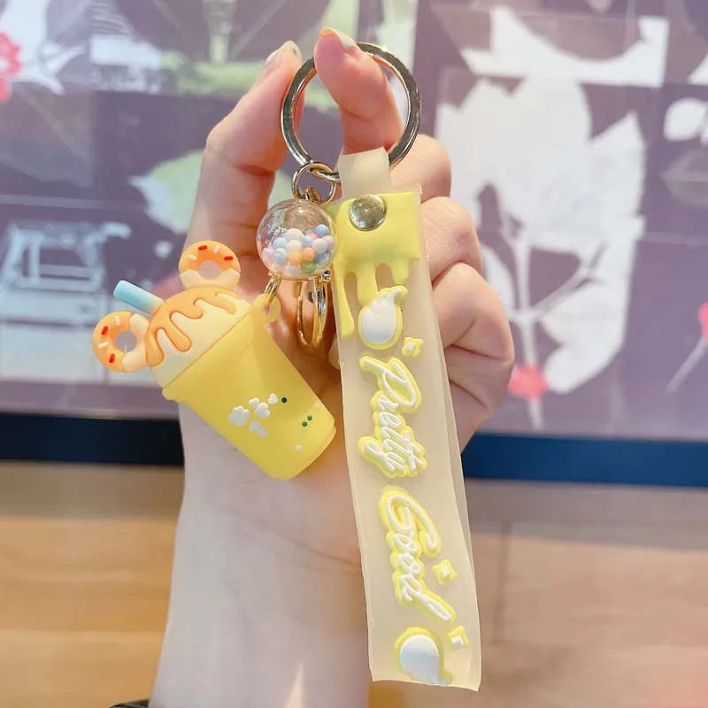 Cute Cup Pvc Keychain