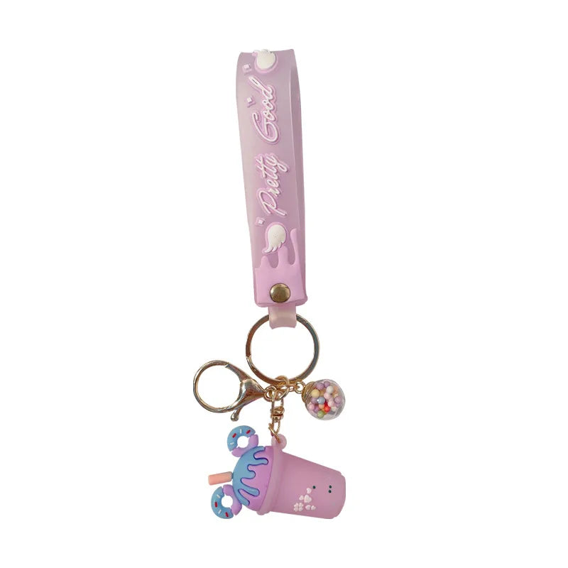 Cute Cup Pvc Keychain