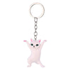 Cute Dancing Cat Pendant Keychain