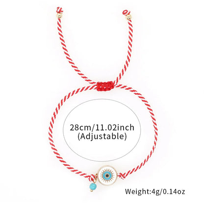 Cute Devil'S Eye Semi-Precious Stone Rope Wholesale Drawstring Bracelets