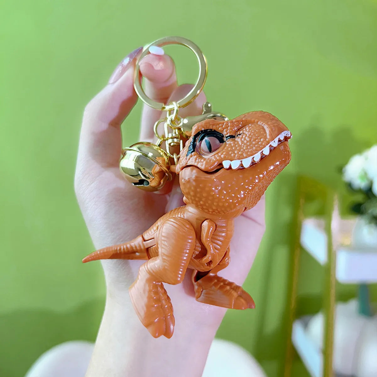 Cute Dinosaur Plastic Unisex Keychain