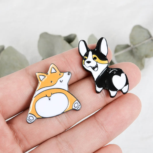 Cute Dog Alloy Enamel Plating Unisex Brooches