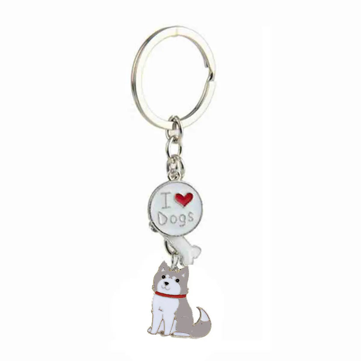 Cute Dog Metal Unisex Bag Pendant Keychain