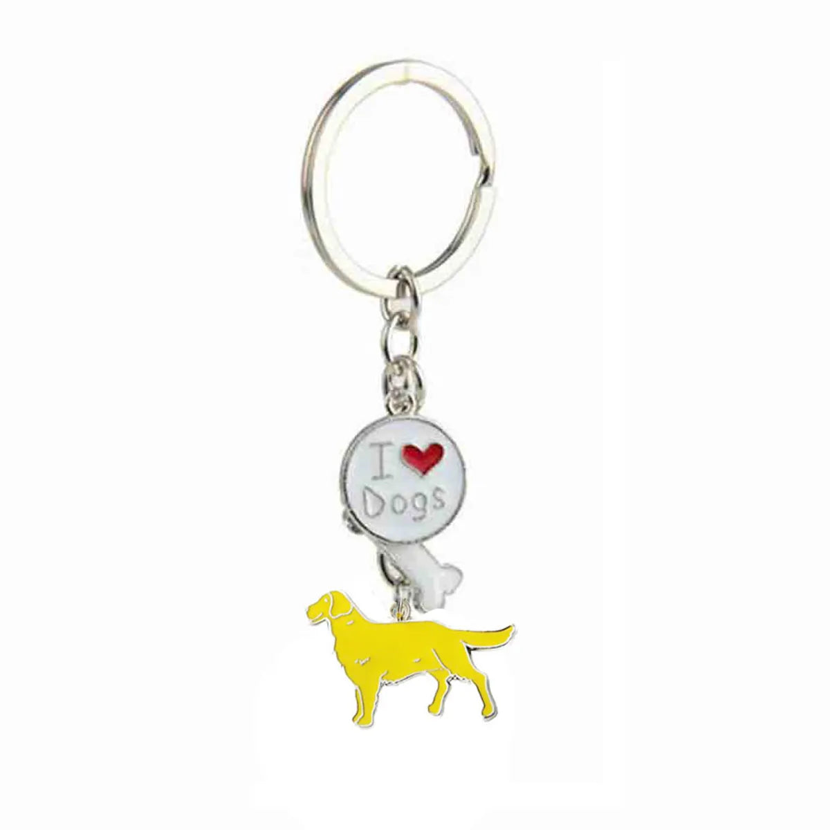 Cute Dog Metal Unisex Bag Pendant Keychain