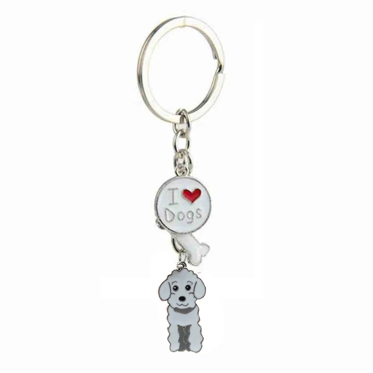 Cute Dog Metal Unisex Bag Pendant Keychain