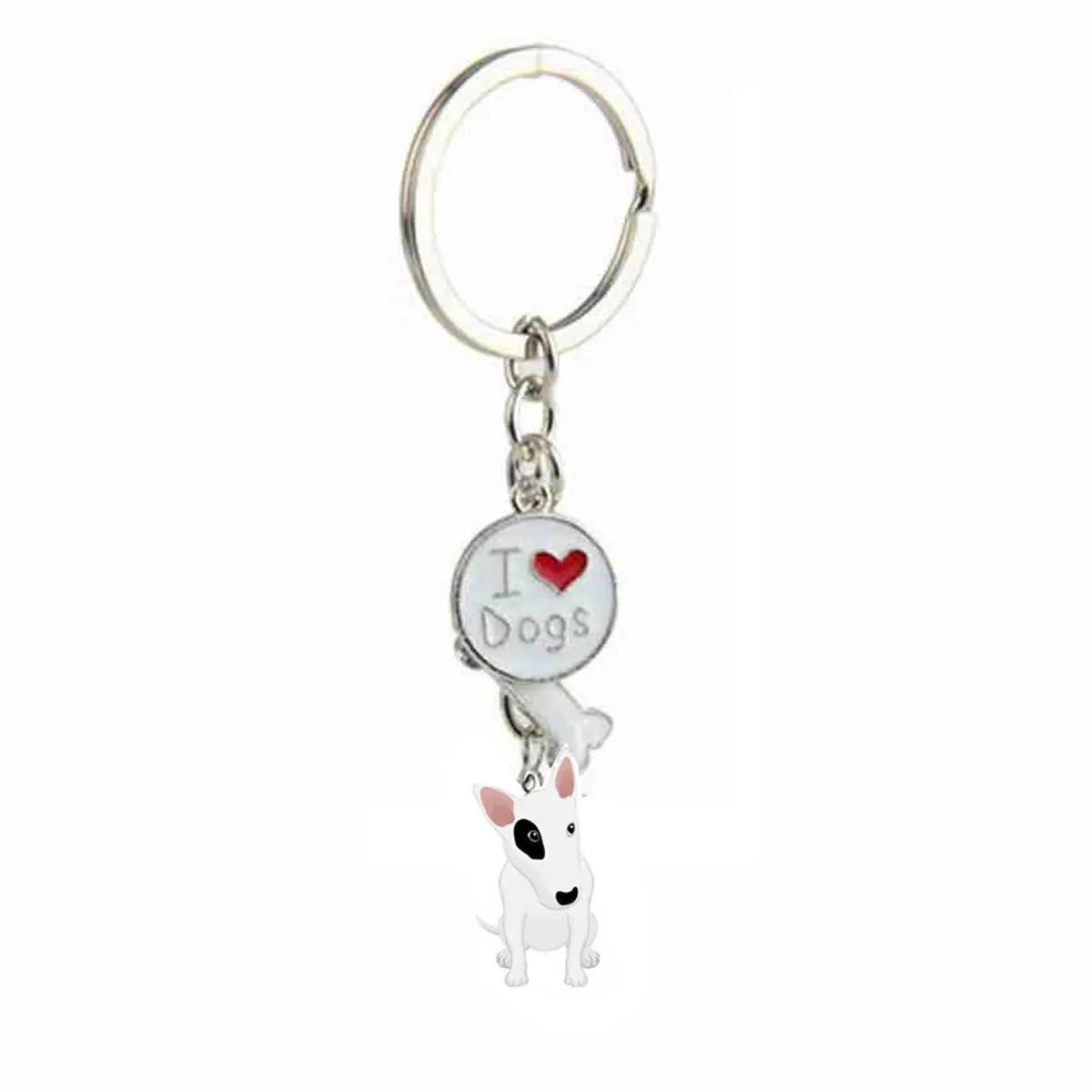 Cute Dog Metal Unisex Bag Pendant Keychain