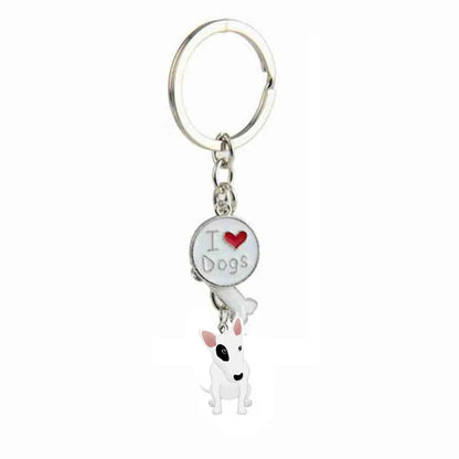 Cute Dog Metal Unisex Bag Pendant Keychain