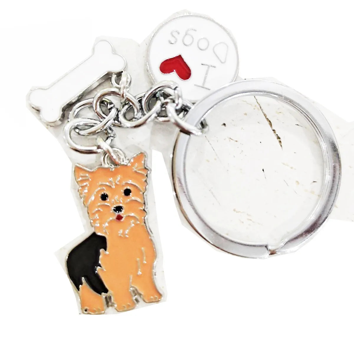 Cute Dog Metal Unisex Bag Pendant Keychain