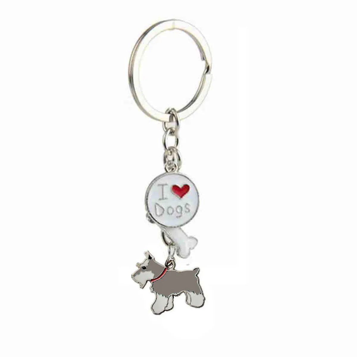 Cute Dog Metal Unisex Bag Pendant Keychain