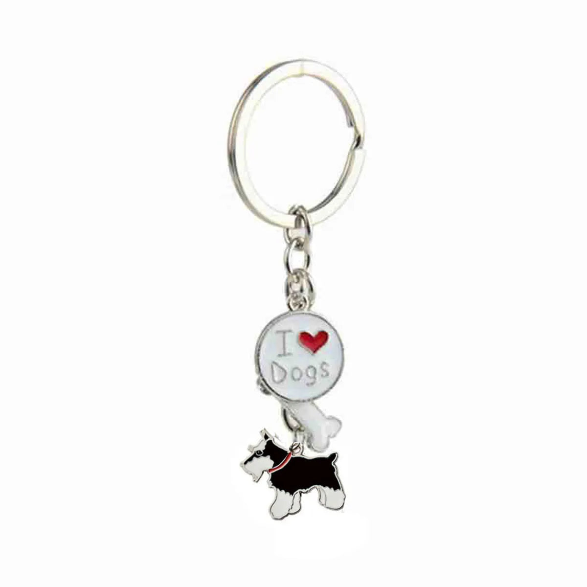 Cute Dog Metal Unisex Bag Pendant Keychain