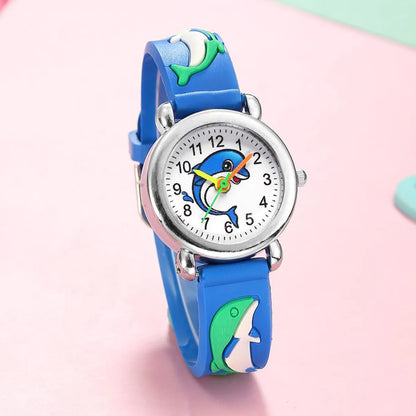 Cute Dolphin Pattern Quartz Watch Boys Girl Gift Watch Wholesale