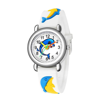 Cute Dolphin Pattern Quartz Watch Boys Girl Gift Watch Wholesale