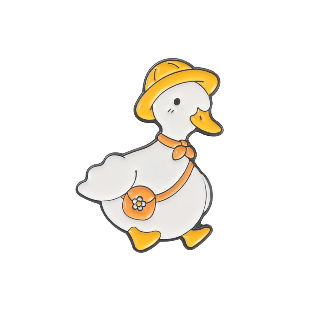 Cute Duck Alloy Stoving Varnish Unisex Brooches